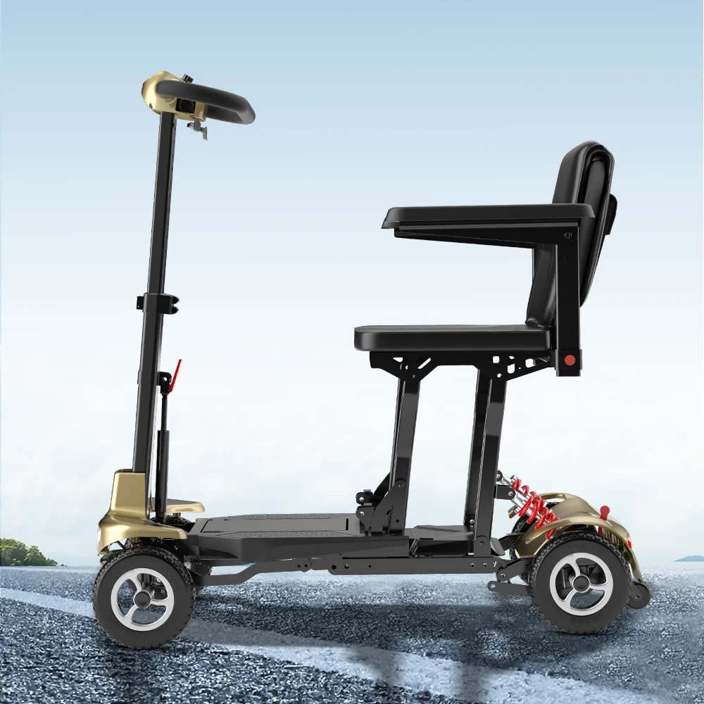 Handicap Portable Foldable Lightweight Mobility Scooter Brushless Motor Lithium Battery Light Weight 4 Wheel Mobility Scooter
Handicap Portable Foldable Lightweight Mobility Scooter Brushless Motor Lithium Battery Light Weight 4 Wheel Mobility Scooter