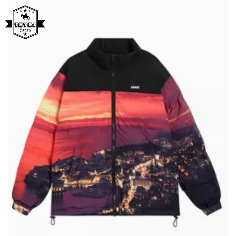 Winter Parkas Jacket for Men Sunset City Printed Padded Puffer Jackets Thicken Warm Coat Streetwear Hip Hop Men Parkas Coats
Winter Parkas Jacket for Men Sunset City Printed Padded Puffer Jackets Thicken Warm Coat Streetwear Hip Hop Men Parkas Coats