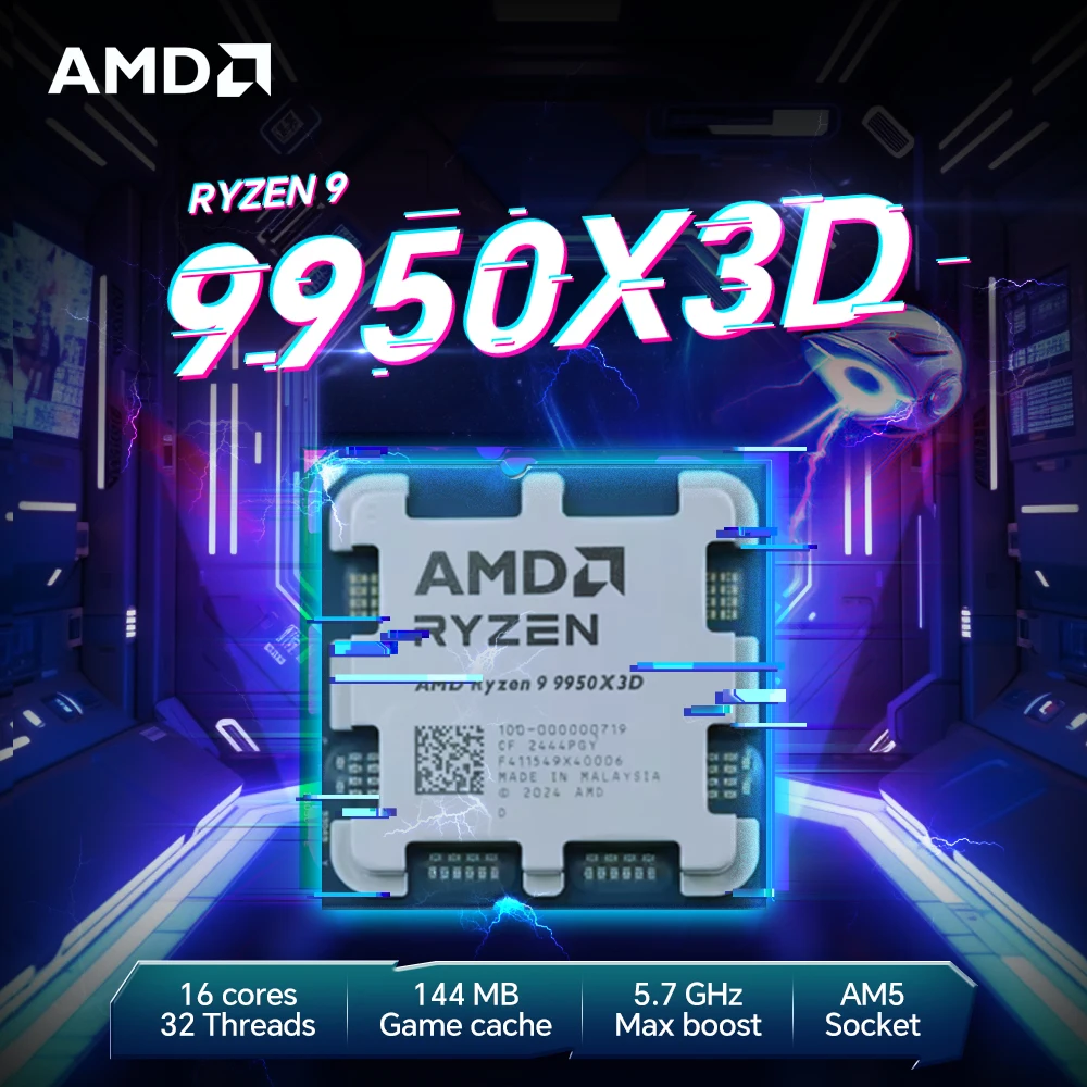 Игровой процессор AMD Ryzen 9 9950X3D, 170 Вт, 4,3 ГГц, 4 нм, L3 = 128 м, 16-ядерный, 32-поточный, R9 9950X3D DDR5, разъем AM5, но без вентилятора
Игровой процессор AMD Ryzen 9 9950X3D, 170 Вт, 4,3 ГГц, 4 нм, L3 = 128 м, 16-ядерный, 32-поточный, R9 9950X3D DDR5, разъем AM5, но без вентилятора