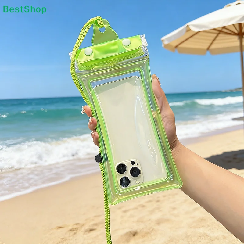 Waterproof Phone Pouch, Double Lock Seal Floating Dry Bag with Lanyard for Swimming & Beach
Waterproof Phone Pouch, Double Lock Seal Floating Dry Bag with Lanyard for Swimming & Beach
