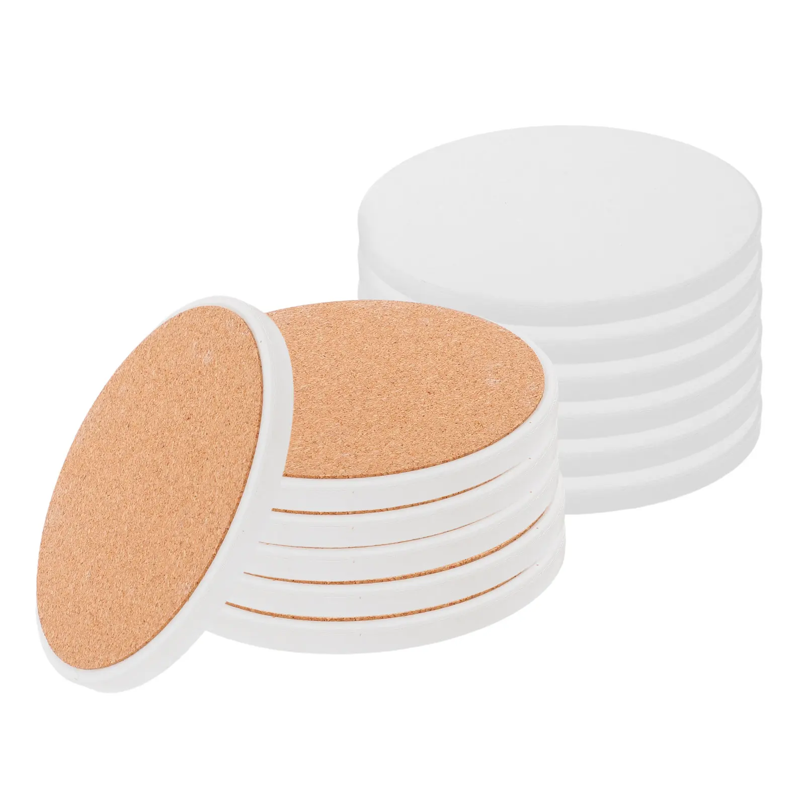 12Pcs Round Ceramic Coasters Blank White Heat Resistant Pot Trivets Absorbent Nonslip Drink Mats DIY Ceramic Tile Coasters
12Pcs Round Ceramic Coasters Blank White Heat Resistant Pot Trivets Absorbent Nonslip Drink Mats DIY Ceramic Tile Coasters