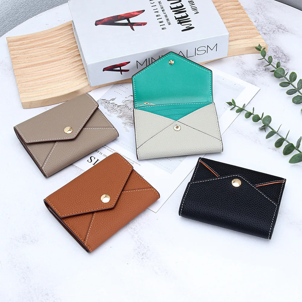 Western Top Grain Cowhide Short Contrast Color Small Women Wallet Fashion Spliced Folding Coin Purse ID Card Holder
Western Top Grain Cowhide Short Contrast Color Small Women Wallet Fashion Spliced Folding Coin Purse ID Card Holder
