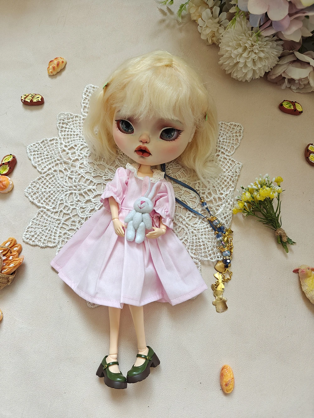 New blythe doll clothes pink Handmade Dress for Blythe Doll Cute OB22 OB24 AZONE Cute Girl's Doll Clothes Toy
New blythe doll clothes pink Handmade Dress for Blythe Doll Cute OB22 OB24 AZONE Cute Girl's Doll Clothes Toy