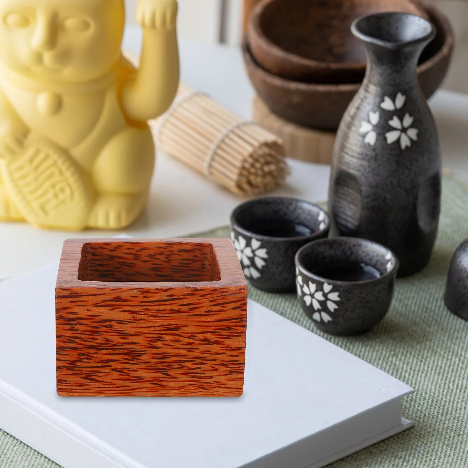 Japanese Sake Wooden Cups Espresso Shot Mug Holder Saki Masu Utensil Chinese Tea Beer
Japanese Sake Wooden Cups Espresso Shot Mug Holder Saki Masu Utensil Chinese Tea Beer