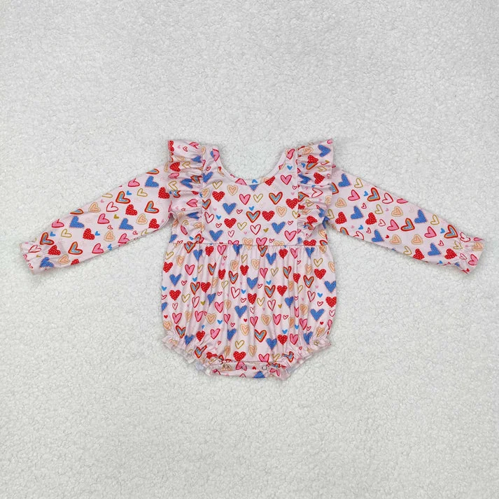 Colorful Hearts Print Baby Girls Valentine's Day Romper
Colorful Hearts Print Baby Girls Valentine's Day Romper