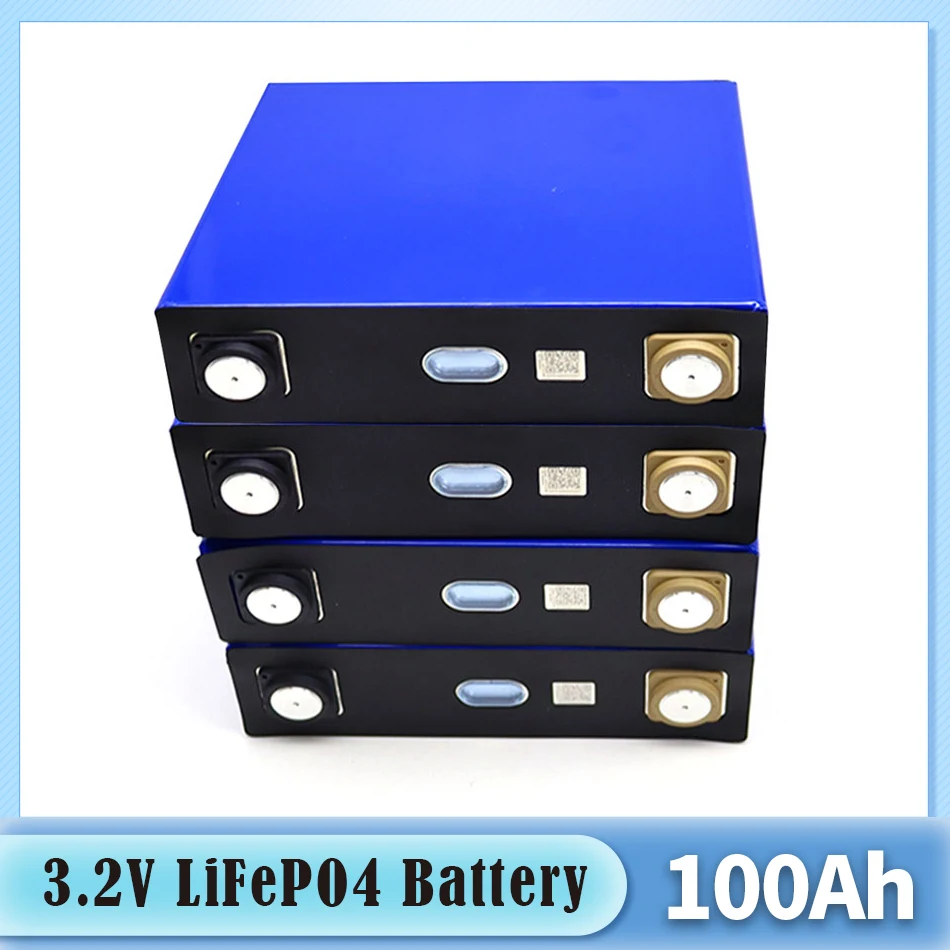 3.2V 100Ah Lifepo4 Lithium Iron Phosphate Battery DIY 12V 24V 48V Solar Rechargeable Cells
3.2V 100Ah Lifepo4 Lithium Iron Phosphate Battery DIY 12V 24V 48V Solar Rechargeable Cells