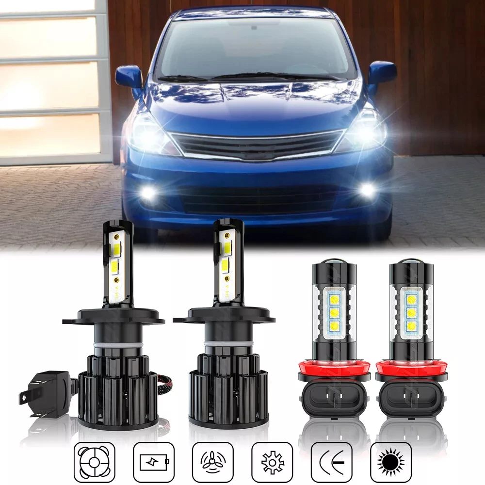 For Toyota Tacoma 2012-2015 4x Canbus H4 H11 LED Headlight High/Low+Fog Lights Bulb 12V 6000K 100000LM 1:1 Same Size Plug & Play
For Toyota Tacoma 2012-2015 4x Canbus H4 H11 LED Headlight High/Low+Fog Lights Bulb 12V 6000K 100000LM 1:1 Same Size Plug & Play