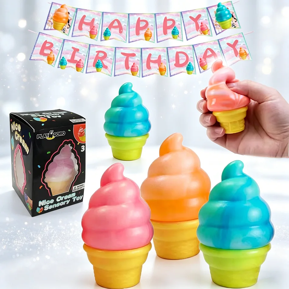 Baby Cream Ice Cream Cone NeeDoh Sensory Stress Relieving Toy, Suitable for Anxiety Relief, Concentration Improvement & Desktops
Baby Cream Ice Cream Cone NeeDoh Sensory Stress Relieving Toy, Suitable for Anxiety Relief, Concentration Improvement & Desktops