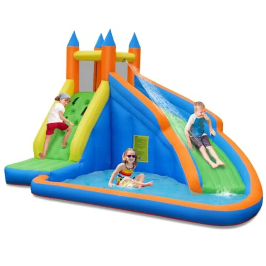 Inflatable Water Slide Giant Water Park Castle Bouncy House for Backyard Climbing Wall Splash Pool Outdoor Blow up Water Slides
Inflatable Water Slide Giant Water Park Castle Bouncy House for Backyard Climbing Wall Splash Pool Outdoor Blow up Water Slides