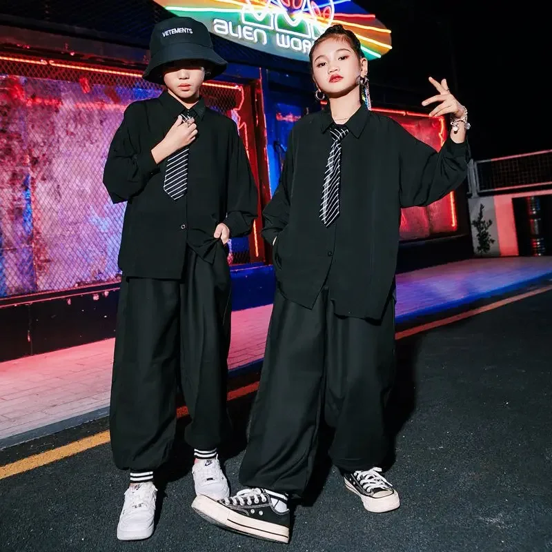 Костюмы для современного джаза, черный костюм, одежда для уличных танцев, танцевальная одежда в стиле хип-хоп, детские сценические костюмы для выступлений
Костюмы для современного джаза, черный костюм, одежда для уличных танцев, танцевальная одежда в стиле хип-хоп, детские сценические костюмы для выступлений