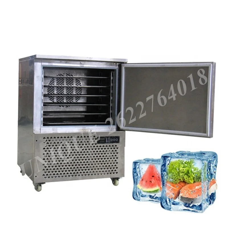 Commercial Stainless Steel Shock Freezing Blast Freezer For Food Quick Seafood Chicken Ice Cream Chiller Blast Freezer
Commercial Stainless Steel Shock Freezing Blast Freezer For Food Quick Seafood Chicken Ice Cream Chiller Blast Freezer