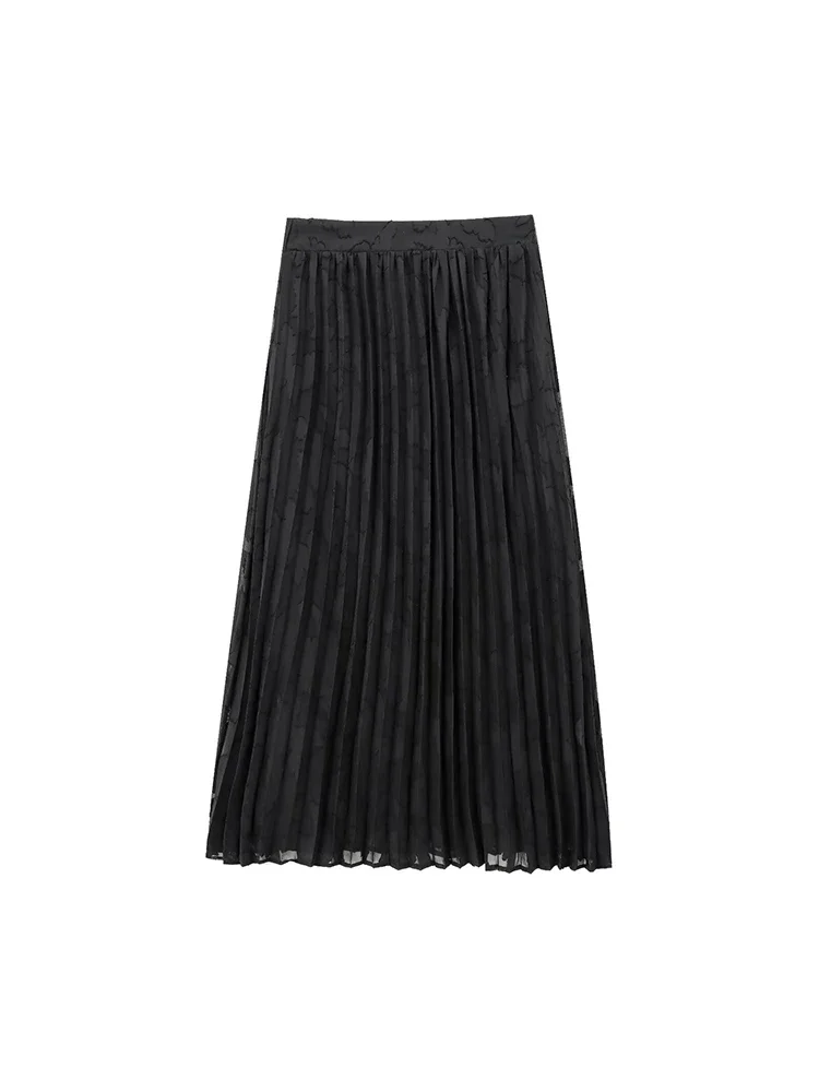 Willshela Women Fashion Black Printed Ruffled Pleated Midi Skirt Vintage High Elastic Waist Female Chic Lady Skirts
Willshela Women Fashion Black Printed Ruffled Pleated Midi Skirt Vintage High Elastic Waist Female Chic Lady Skirts