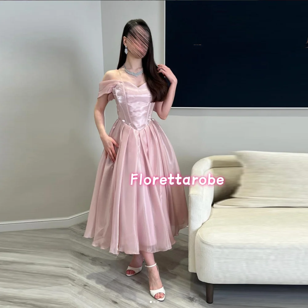 Elegant Pink Prom Dress Off The Shouder Evening Dresses Long A Line Women Birthday Pary Gowns Customized
Elegant Pink Prom Dress Off The Shouder Evening Dresses Long A Line Women Birthday Pary Gowns Customized