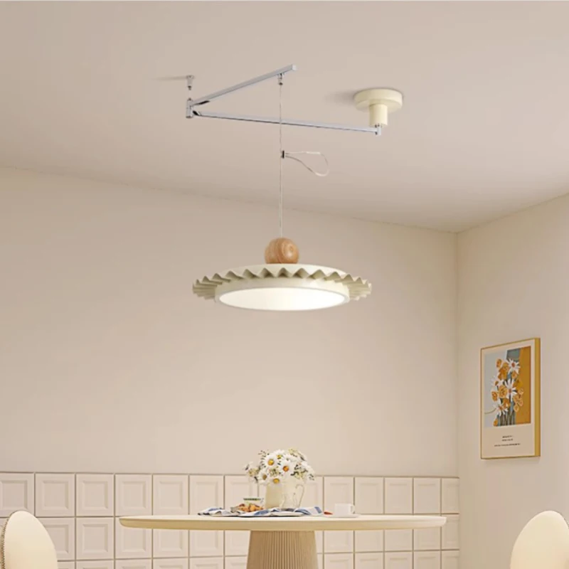Modern LED Dining Table Chandelier Log Flying Saucer Lamp Nordic Minimalist Retractable Folding Rocker Arm Restaurant Chandelier
Modern LED Dining Table Chandelier Log Flying Saucer Lamp Nordic Minimalist Retractable Folding Rocker Arm Restaurant Chandelier