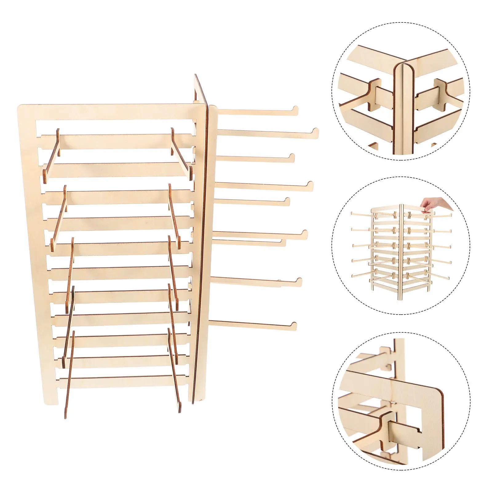 Wooden Jewelry Organizer Stand Natural Finish Layered Design Space Saving for Necklaces Bracelets Earrings Commercial Display
Wooden Jewelry Organizer Stand Natural Finish Layered Design Space Saving for Necklaces Bracelets Earrings Commercial Display