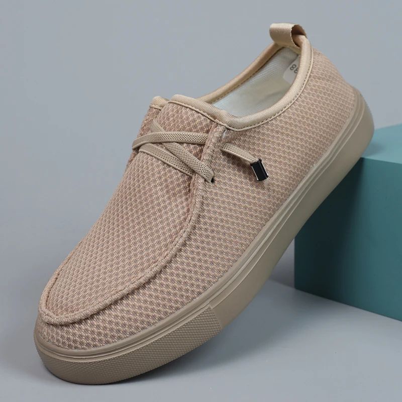 Дышащие сетчатые мужские повседневные туфли, легкие слипоны-лоферы, удобные прогулочные туфли на плоской подошве для всех сезонов
Дышащие сетчатые мужские повседневные туфли, легкие слипоны-лоферы, удобные прогулочные туфли на плоской подошве для всех сезонов