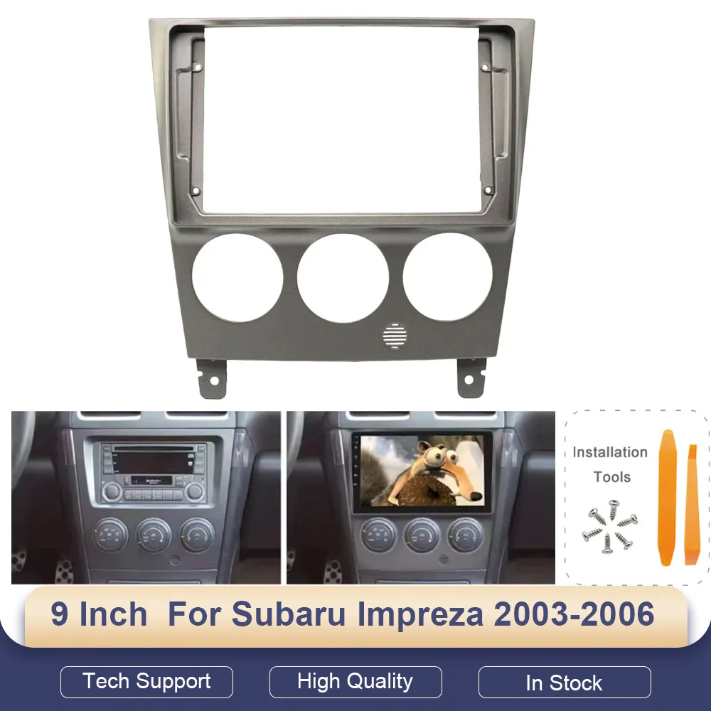 2Din Car Radio Fascia for Subaru Impreza 2003-2006(9Inch) Android MP5 Stereo Frame Plate Adapter Mounting Dash Installation Trim
2Din Car Radio Fascia for Subaru Impreza 2003-2006(9Inch) Android MP5 Stereo Frame Plate Adapter Mounting Dash Installation Trim