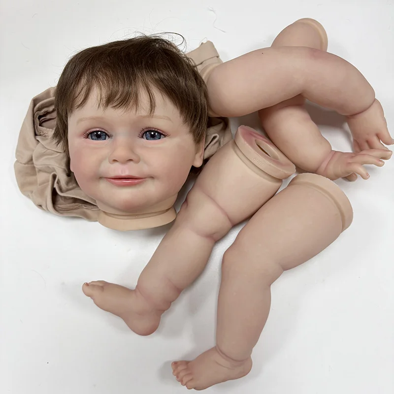 22inch Zoe Hand Rooted Hair Reborn Doll Kit Unfinished Lifelike Awake Baby Multiple Layers Painting Doll Parts DIY Children toys
22inch Zoe Hand Rooted Hair Reborn Doll Kit Unfinished Lifelike Awake Baby Multiple Layers Painting Doll Parts DIY Children toys