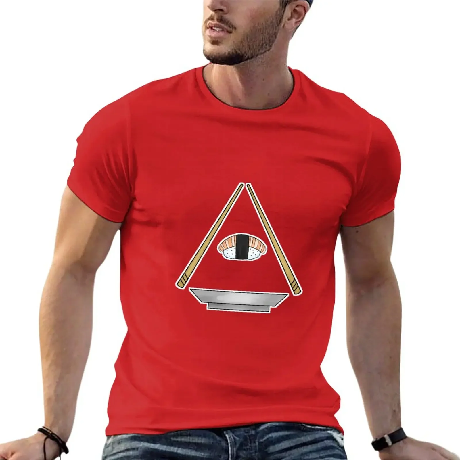 New Sushi Illuminati T-Shirt kawaii clothes graphic t shirts man clothes quick drying mens t shirts casual stylish
New Sushi Illuminati T-Shirt kawaii clothes graphic t shirts man clothes quick drying mens t shirts casual stylish
