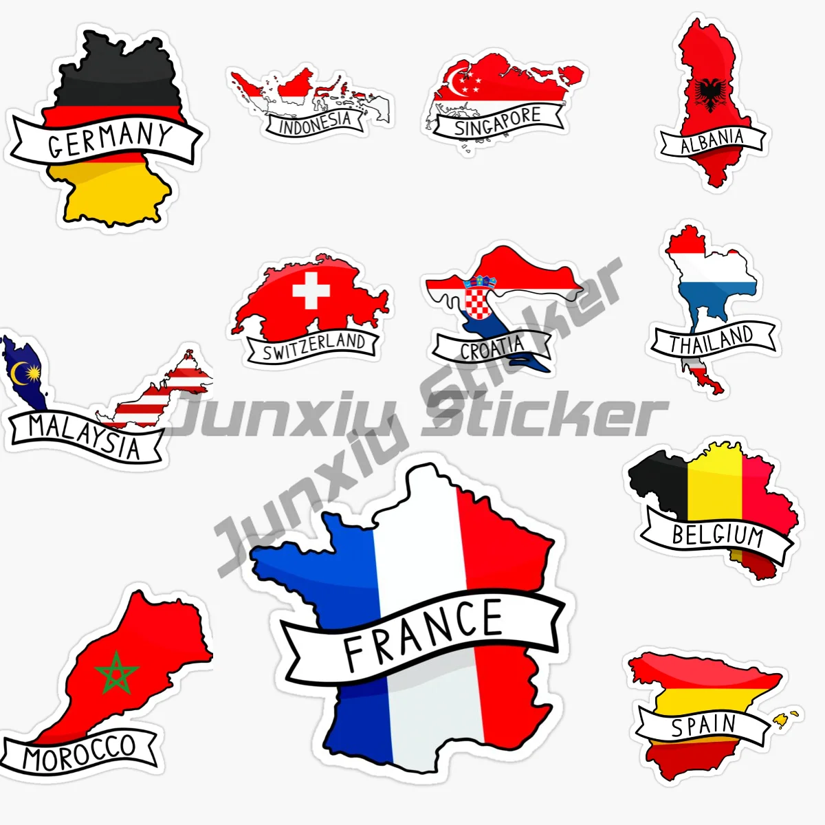 Netherlands Belgium FRANCE SPAIN GERMANY SWITZERLAND Croatia ALBANIA INDONESIA MALAYSIA Flag Code Car Sticker Vinyl Self-adhesiv
Netherlands Belgium FRANCE SPAIN GERMANY SWITZERLAND Croatia ALBANIA INDONESIA MALAYSIA Flag Code Car Sticker Vinyl Self-adhesiv
