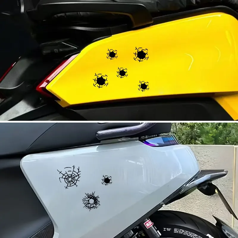 Bumper Motorcycle Helmet Front Fairing Electric Scooter Set Bullet Hole Car Sticker Vinyl Decal for Car Window Body Rear
Bumper Motorcycle Helmet Front Fairing Electric Scooter Set Bullet Hole Car Sticker Vinyl Decal for Car Window Body Rear