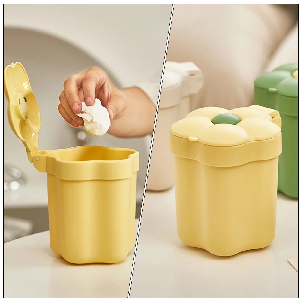 Desktop Garbage Can ABS Material Simple Design Smooth Surface Safe Easy Clean Reusable Bedside Trash Bin Lid Home Kitchen Living 
Desktop Garbage Can ABS Material Simple Design Smooth Surface Safe Easy Clean Reusable Bedside Trash Bin Lid Home Kitchen Living