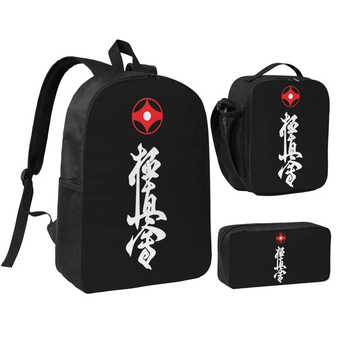 Kyokushin Karate White Backpack Student BookBag School Bag Shoulder Bags 3ps Insulated Lunch Bag Pencil Case
Kyokushin Karate White Backpack Student BookBag School Bag Shoulder Bags 3ps Insulated Lunch Bag Pencil Case