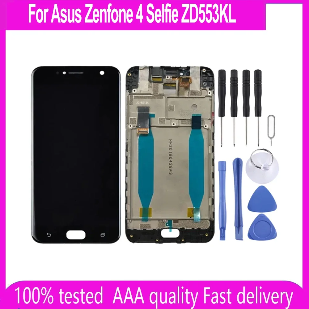 ЖК-дисплей для ASUS Zenfone 4, селфи ZD553KL X00LD, ЖК-дисплей с рамкой, дигитайзер сенсорного экрана
ЖК-дисплей для ASUS Zenfone 4, селфи ZD553KL X00LD, ЖК-дисплей с рамкой, дигитайзер сенсорного экрана