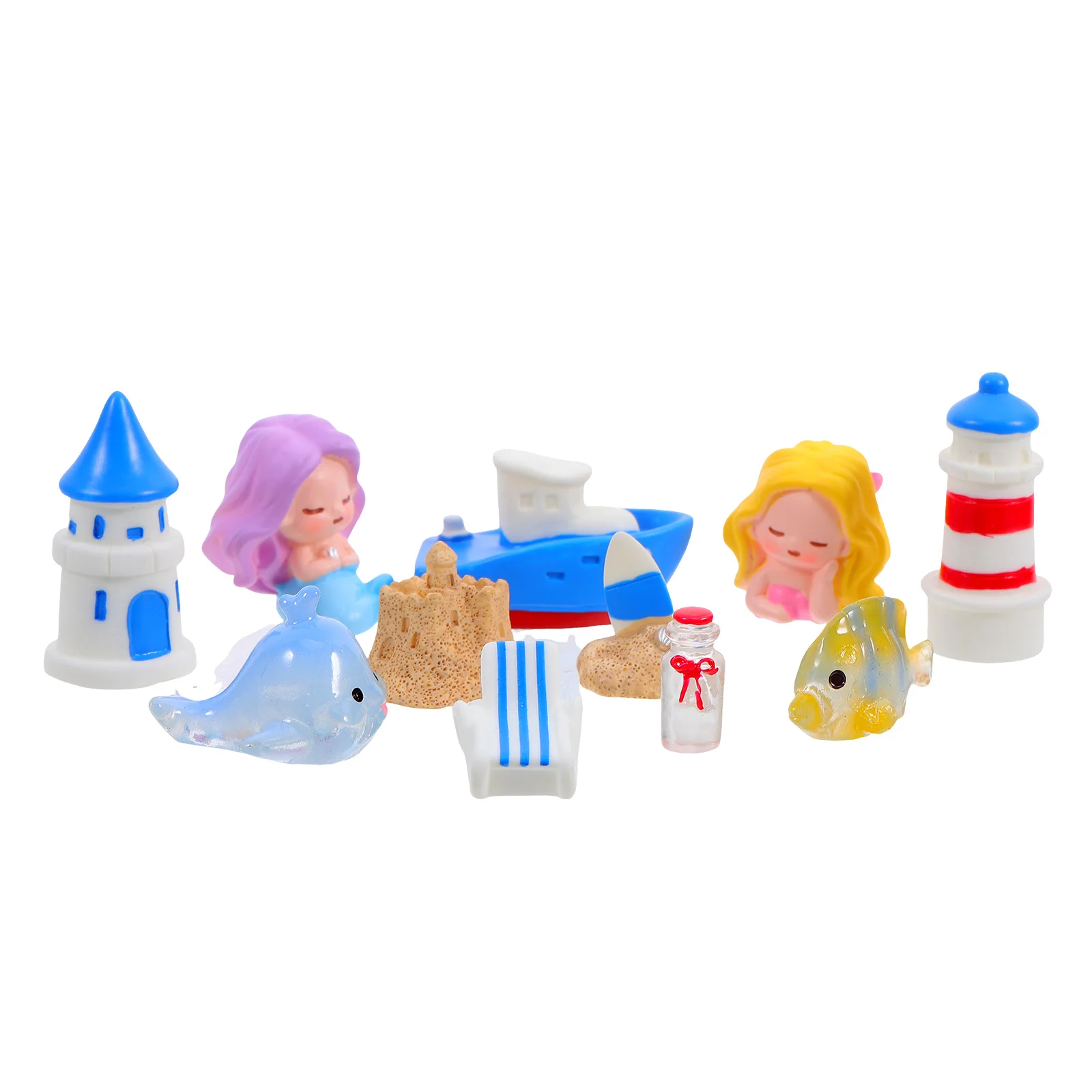 11 Pcs Miniature Mermaid Statues Ocean Figurines Resin Decorative Accessories for Garden Beach Theme DIY Landscaping
11 Pcs Miniature Mermaid Statues Ocean Figurines Resin Decorative Accessories for Garden Beach Theme DIY Landscaping