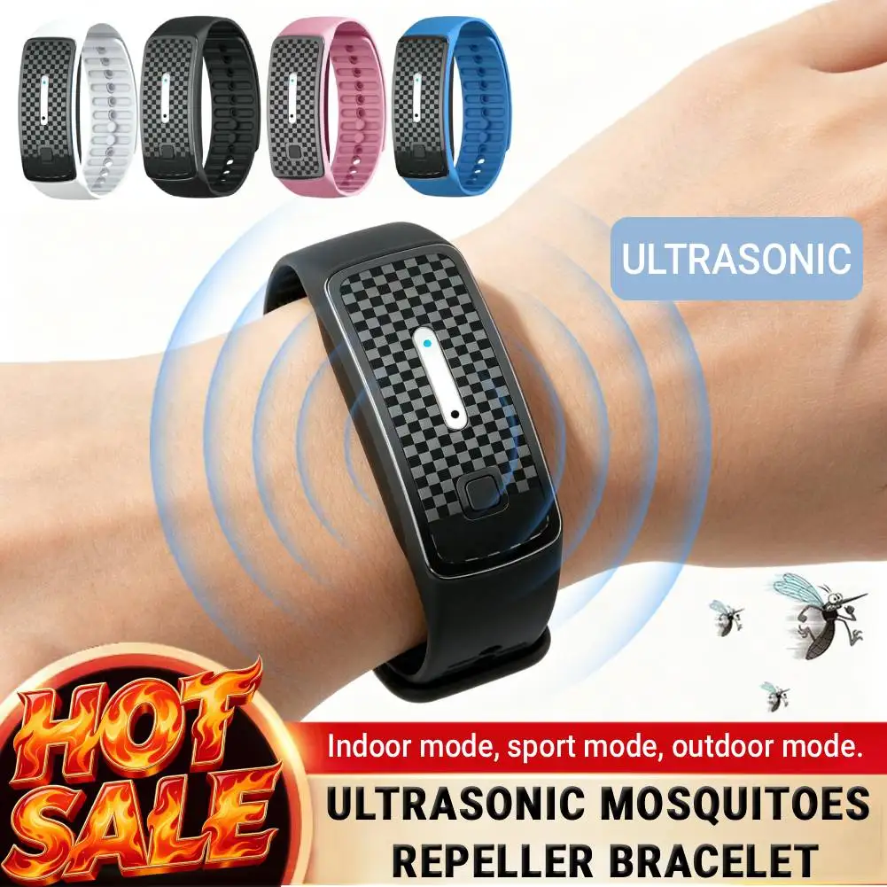 Ultrasonic Mosquito Wristband, Anti Mosquitoes Bite Repeller Bracelet, Rechargeable, for Summer Camping Fishing Outdoor Sports
Ultrasonic Mosquito Wristband, Anti Mosquitoes Bite Repeller Bracelet, Rechargeable, for Summer Camping Fishing Outdoor Sports