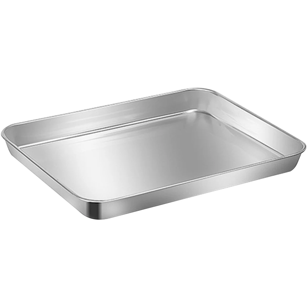 Stainless Steel Food Tray Large Banquet Platter Easy Clean Kitchen Home Storage Tray Fruit Plate barbecue Container
Stainless Steel Food Tray Large Banquet Platter Easy Clean Kitchen Home Storage Tray Fruit Plate barbecue Container