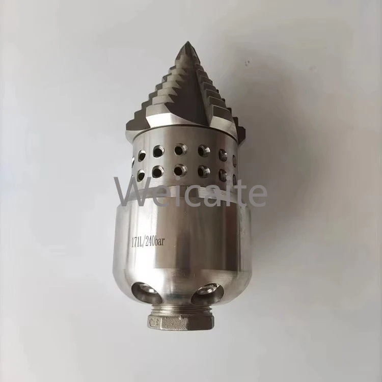 CS High Pressure Roots Cutting Drain Cleaning Nozzle 170L Rotary Sewer Pipe Washing Nozzle
CS High Pressure Roots Cutting Drain Cleaning Nozzle 170L Rotary Sewer Pipe Washing Nozzle