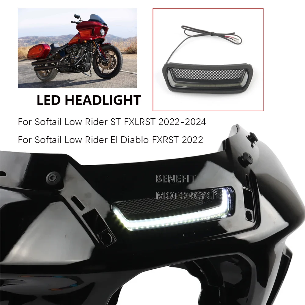 For Harley Softail Low Rider ST El Diablo FXRST FXLRST 2022 2024 NEW Motorcycle White Tracer Black Headlight Vent Accent LED Fit
For Harley Softail Low Rider ST El Diablo FXRST FXLRST 2022 2024 NEW Motorcycle White Tracer Black Headlight Vent Accent LED Fit