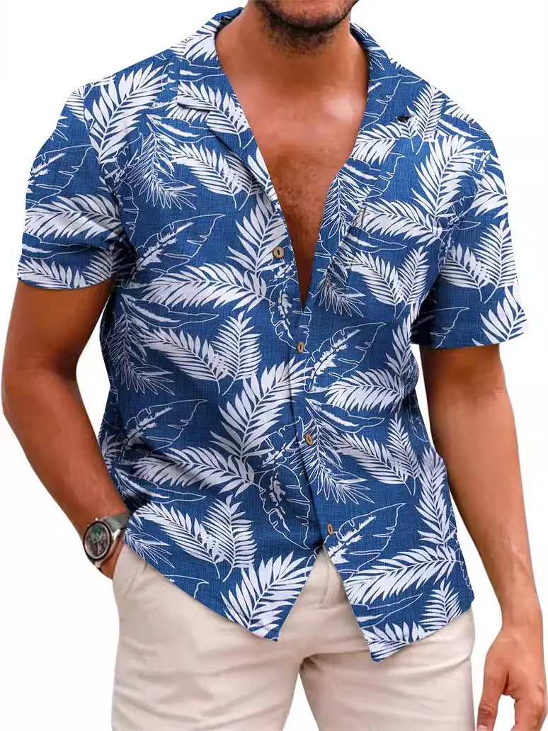 Casual Loose ort Sve irt Printed Button up 3D Print Collar Lightweight Breathable Summer Youth Faion Workwear
Casual Loose ort Sve irt Printed Button up 3D Print Collar Lightweight Breathable Summer Youth Faion Workwear