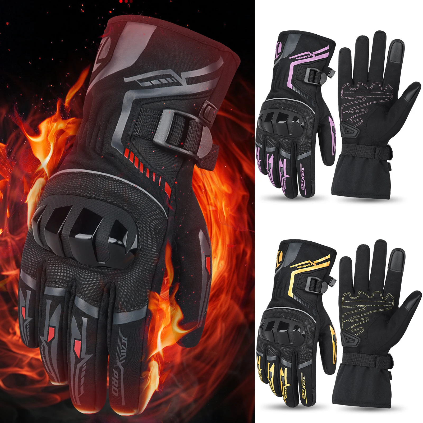 CE Approved Waterproof Crashproof Winter Motorcycle Ski Gloves Men Women Warm Snow Cycling Cold Weather Driving Biking Running
CE Approved Waterproof Crashproof Winter Motorcycle Ski Gloves Men Women Warm Snow Cycling Cold Weather Driving Biking Running