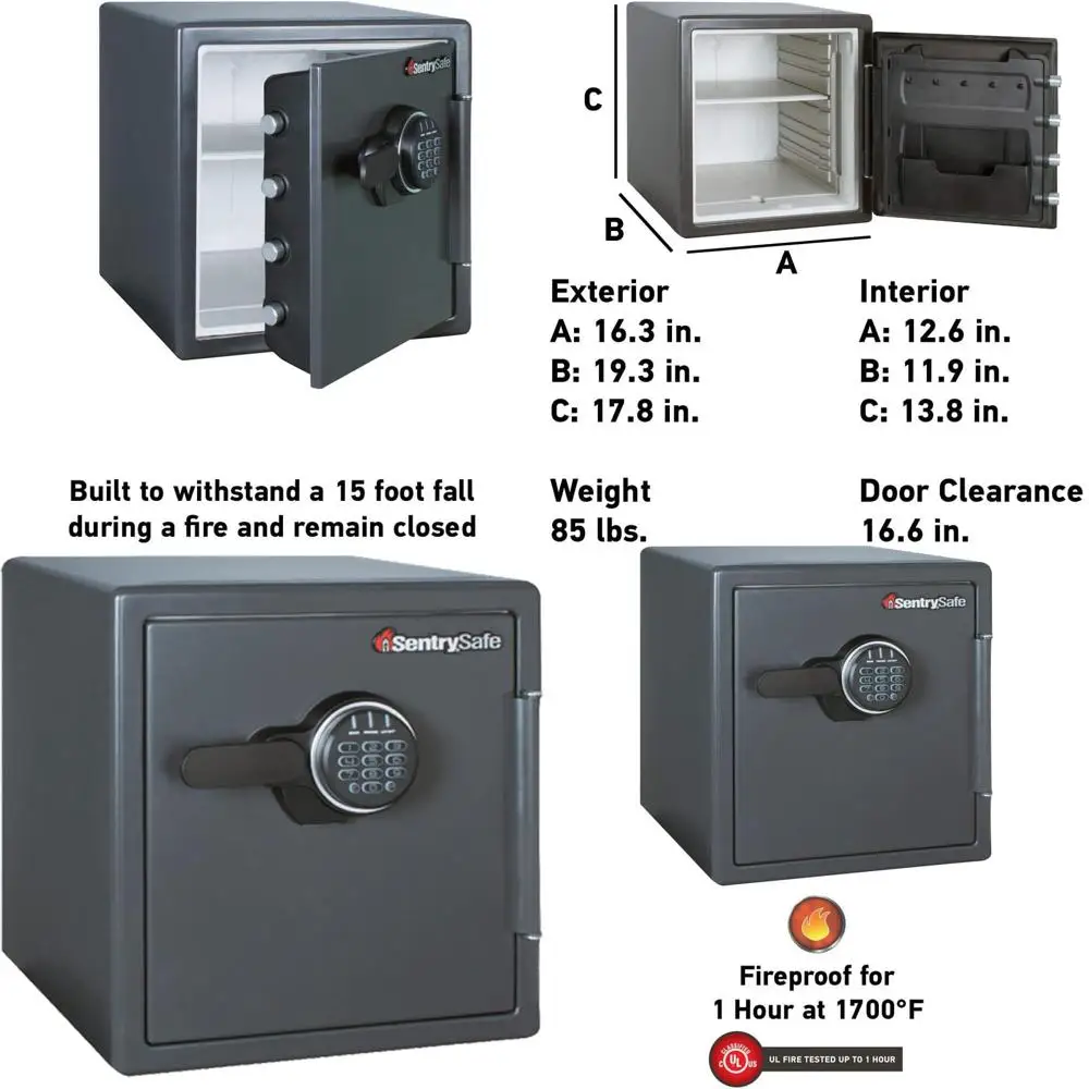 Цифровой сейф с кнопочной панелью для домашней безопасности и хранения ценных вещей, объем 1,23 куб. фута, модель S123ES
Цифровой сейф с кнопочной панелью для домашней безопасности и хранения ценных вещей, объем 1,23 куб. фута, модель S123ES