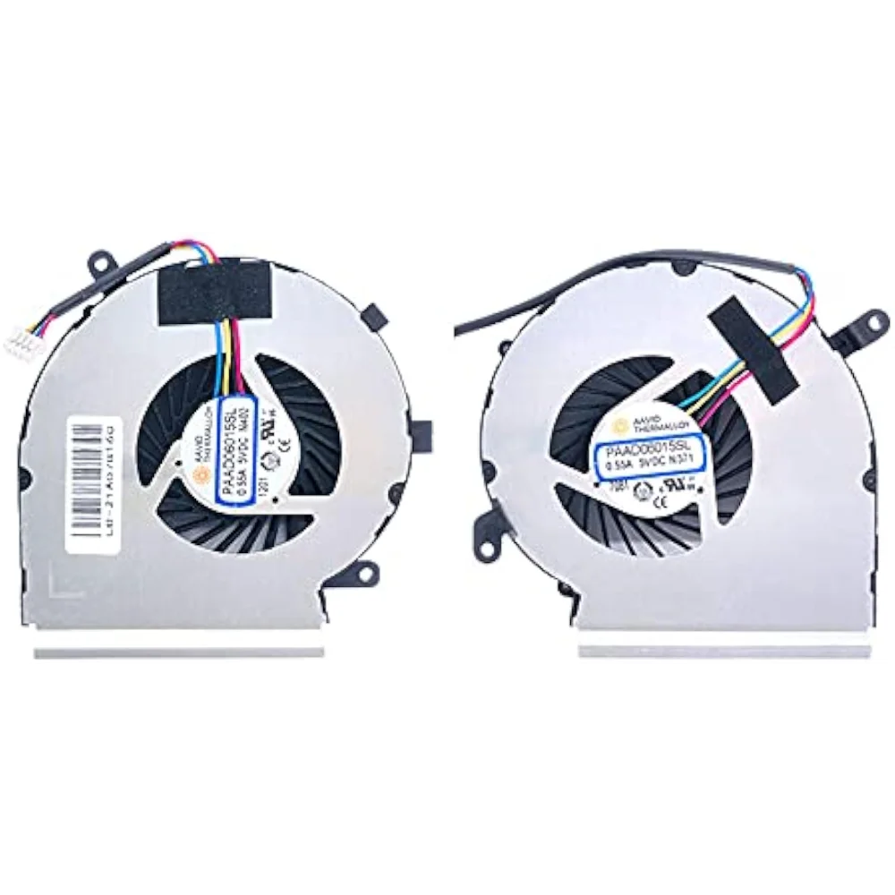 CPU+GPU Replacement Cooling Fan for MSI GE62VR GL62M GP62MVR GL72MVR MS-16J9 GP72VR PE62 Series Laptop Fan
CPU+GPU Replacement Cooling Fan for MSI GE62VR GL62M GP62MVR GL72MVR MS-16J9 GP72VR PE62 Series Laptop Fan