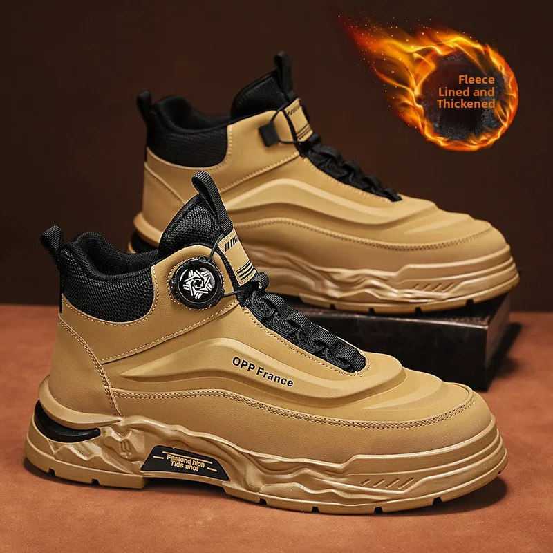 Men's Winter Boots Fleece Lined Sport Leather Surface Waterproof Anti Slip Thick Bottom Workwear High Top Snow Cotton ...
Men's Winter Boots Fleece Lined Sport Leather Surface Waterproof Anti Slip Thick Bottom Workwear High Top Snow Cotton ...