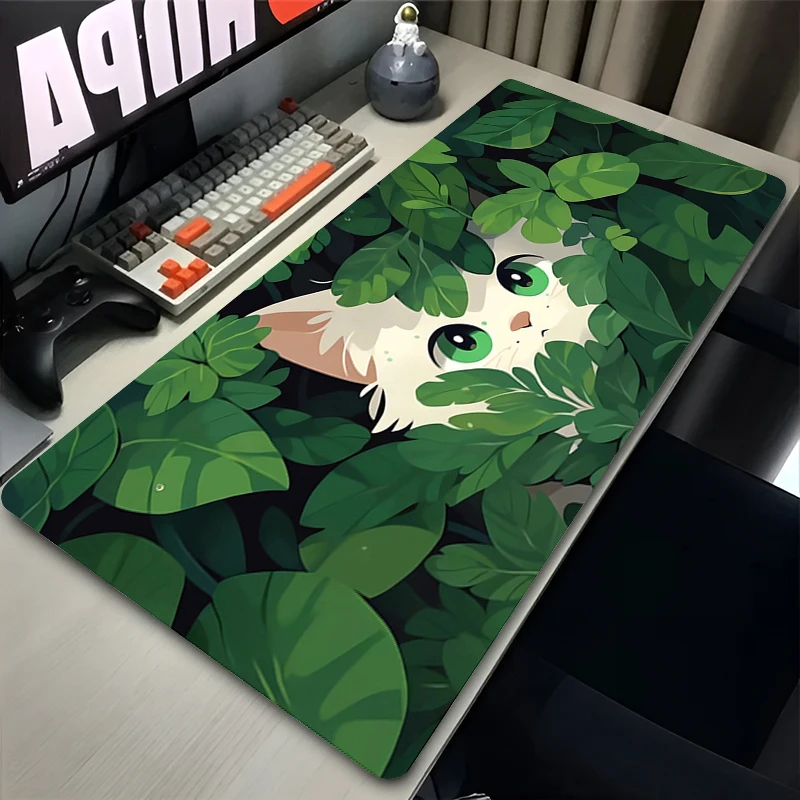 Mouse Pad Mousepad Gaming Keyboard Pad Computer Flower Cartoon Cats Pattern Desktop Mat Accessories Gamer Mausepad Office Carpet