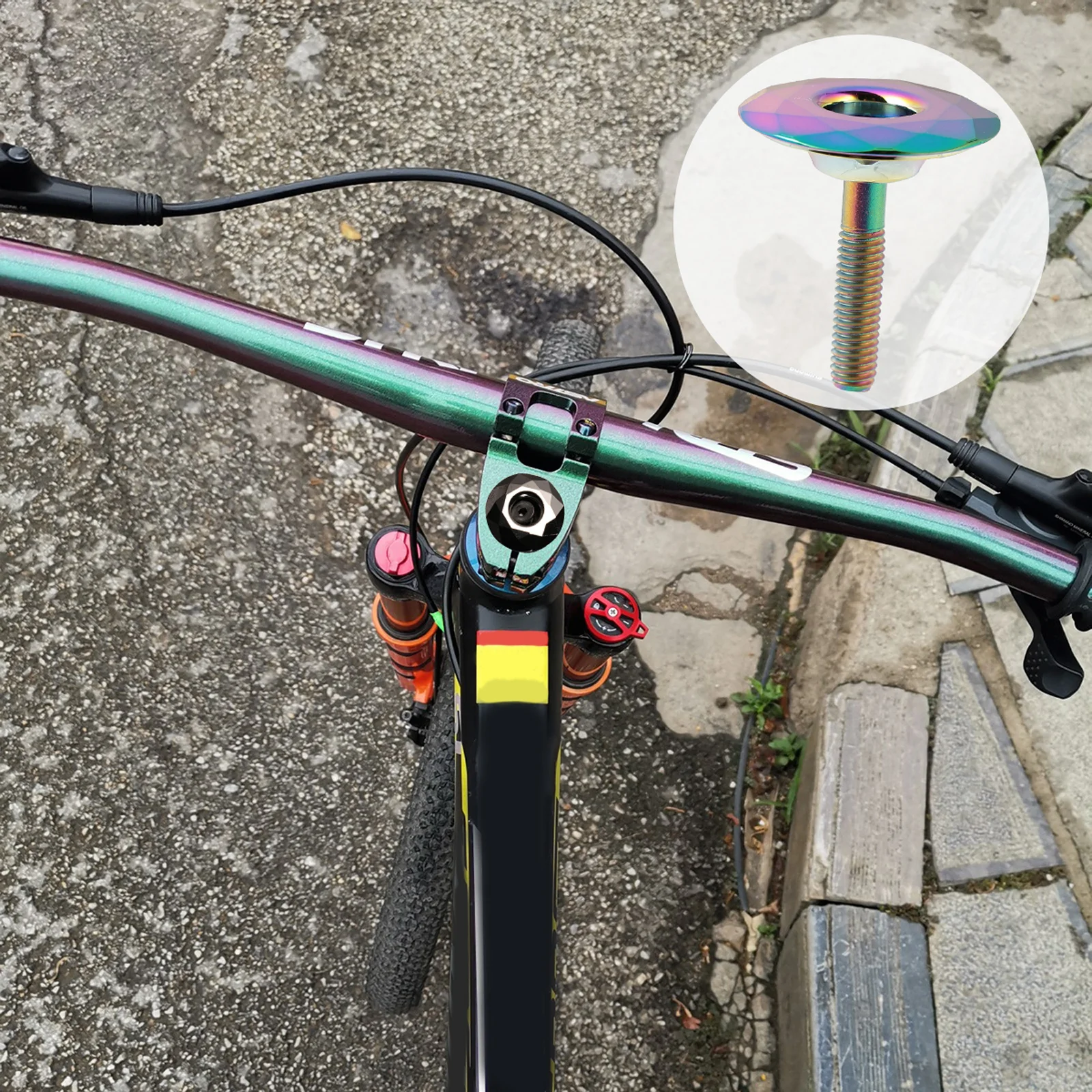 Aluminium Alloy Bike Bowl Cover for 286Mm Front Forks Headset Road Fixed Gear Bicycle Stem Top Cap Easy Install
Aluminium Alloy Bike Bowl Cover for 286Mm Front Forks Headset Road Fixed Gear Bicycle Stem Top Cap Easy Install