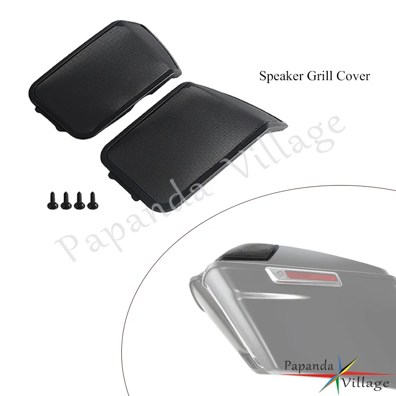Black Speaker Lid Grill Cover Combined Metal Mesh & Outer ABS Plastic Frame For 1994-2013 Harley Touring Saddlebag Speaker Lids
Black Speaker Lid Grill Cover Combined Metal Mesh & Outer ABS Plastic Frame For 1994-2013 Harley Touring Saddlebag Speaker Lids