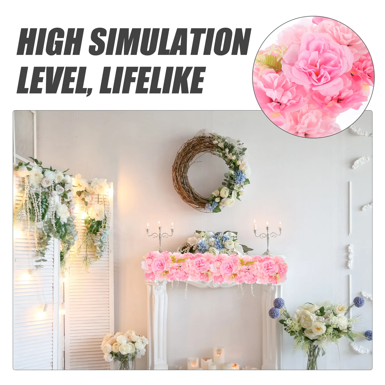 Faux Flowers Simulation Arrangement Themed Party Decorations Fake Wall Wedding Artificial Rose Simulated for Pink
Faux Flowers Simulation Arrangement Themed Party Decorations Fake Wall Wedding Artificial Rose Simulated for Pink