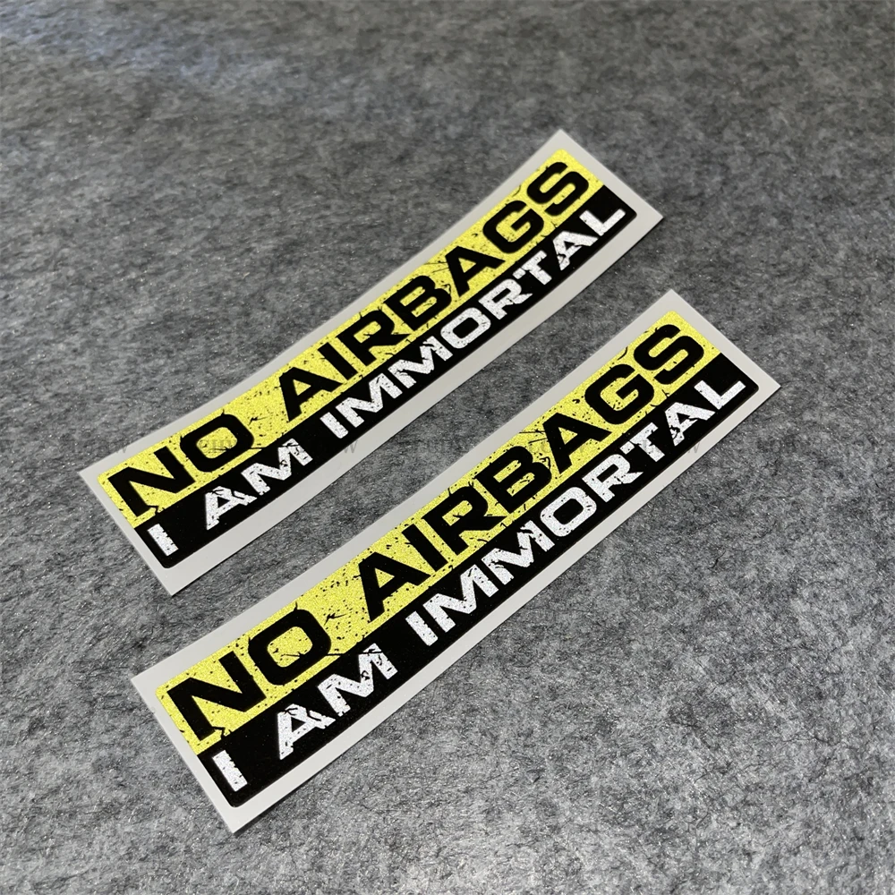 2x Warning Funny Car Stickers Text NO AIRBAG I AM IMORTAL Auto Truck Decals 15x3cm
2x Warning Funny Car Stickers Text NO AIRBAG I AM IMORTAL Auto Truck Decals 15x3cm