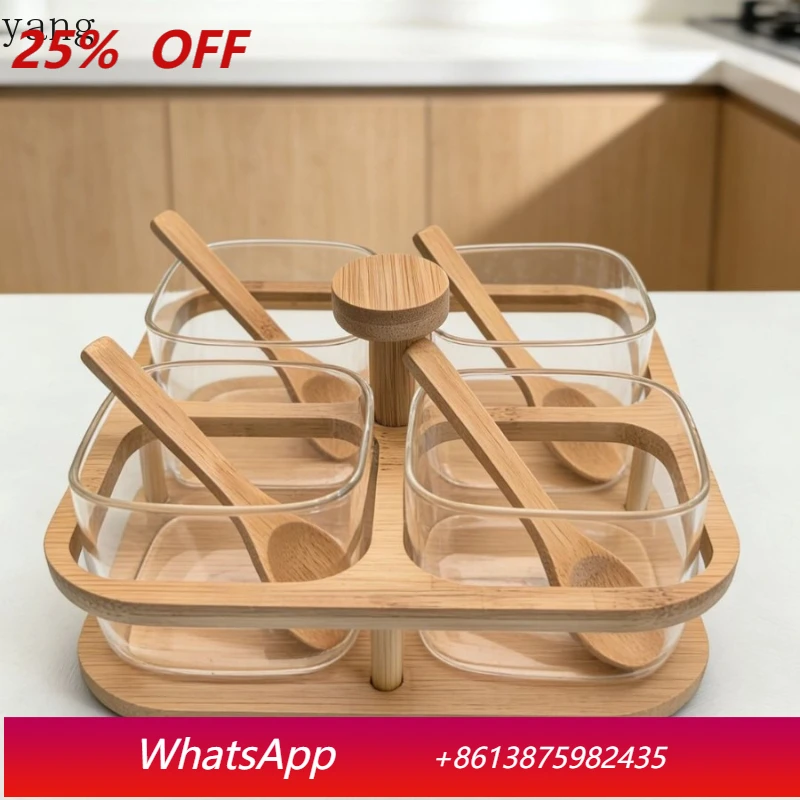 LH square rotating seasoning tank storage high borosilicate glass storage tank with bottom support bamboo cover
LH square rotating seasoning tank storage high borosilicate glass storage tank with bottom support bamboo cover