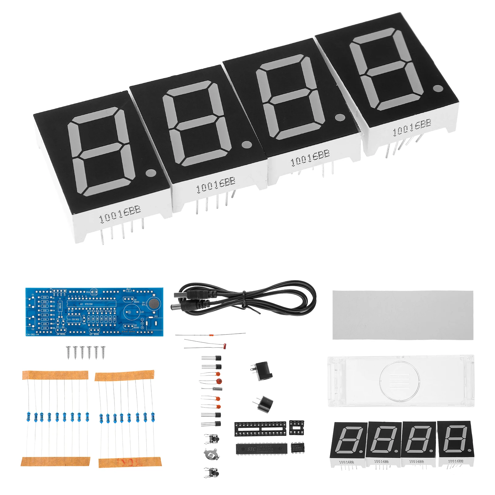 Digital Clock Kit SCM LED Light Control DIY Single Chip Microcomputer Microchip
Digital Clock Kit SCM LED Light Control DIY Single Chip Microcomputer Microchip