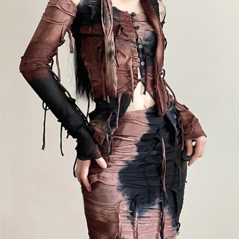 Hong Style Drag Sister Gradient Tie-Dye Lace-up Cutout Long-Sleeve T-shirt Top Women's All-Match
Hong Style Drag Sister Gradient Tie-Dye Lace-up Cutout Long-Sleeve T-shirt Top Women's All-Match