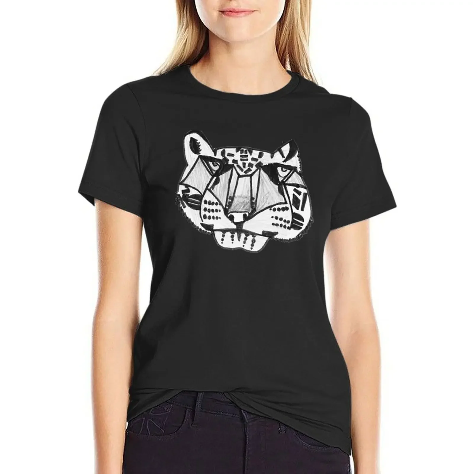 White Leopard T-Shirt summer top tees blanks animal print fashion woman blouse 2025
White Leopard T-Shirt summer top tees blanks animal print fashion woman blouse 2025