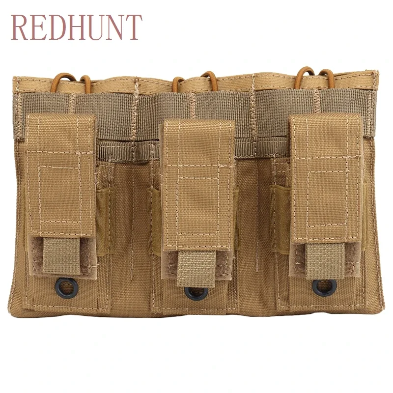 Triple Open-Top Magazine Pouch 1000D Nylon Tactical MOLLE Mag Pack Paintball Equipment for 5.56mm 9mm
Triple Open-Top Magazine Pouch 1000D Nylon Tactical MOLLE Mag Pack Paintball Equipment for 5.56mm 9mm
