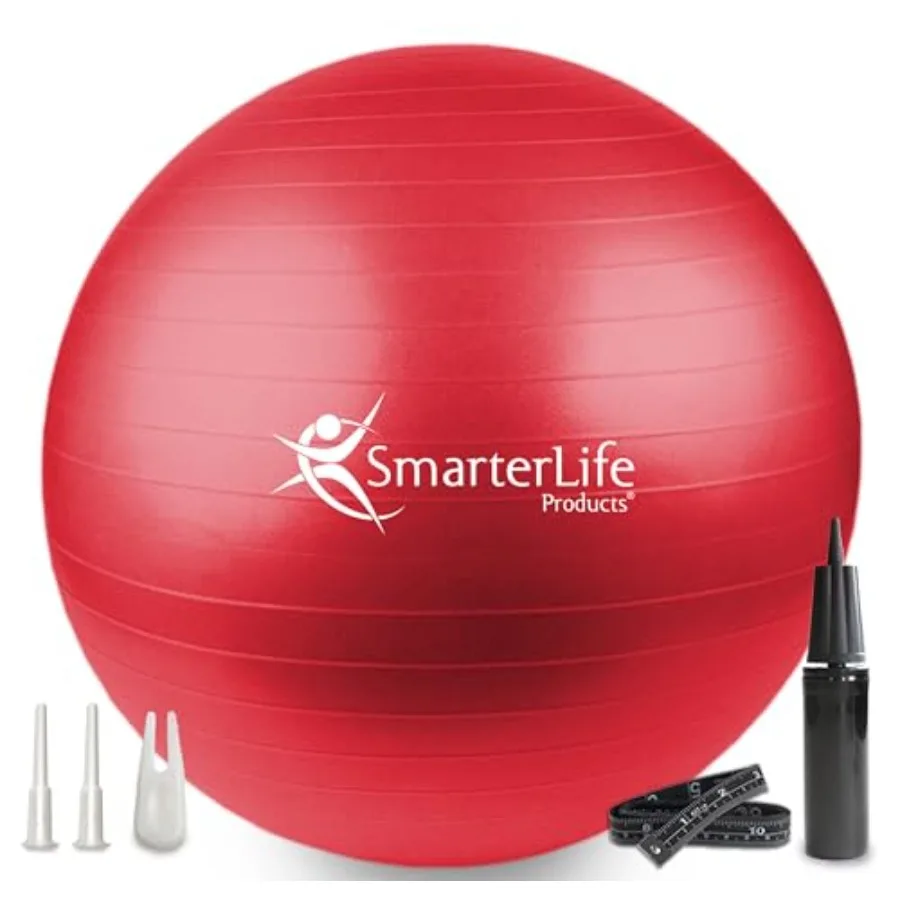 SmarterLife Exercise Ball Yoga Ball for Fitness, Balance, Stability, or Pregnancy, Gym Ball for Core Workout, Physical Therapy,
SmarterLife Exercise Ball Yoga Ball for Fitness, Balance, Stability, or Pregnancy, Gym Ball for Core Workout, Physical Therapy,