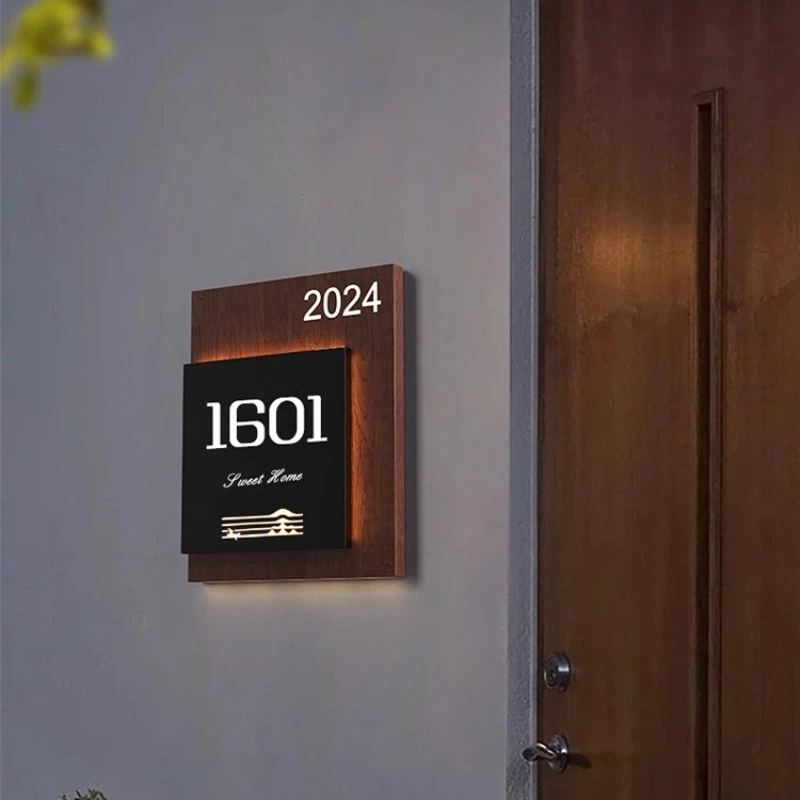 Courtyard B & B Box Tea House Hotel Number Plate Luminous Signage Wall Light Outdoor Creative High-end Gate House Light
Courtyard B & B Box Tea House Hotel Number Plate Luminous Signage Wall Light Outdoor Creative High-end Gate House Light